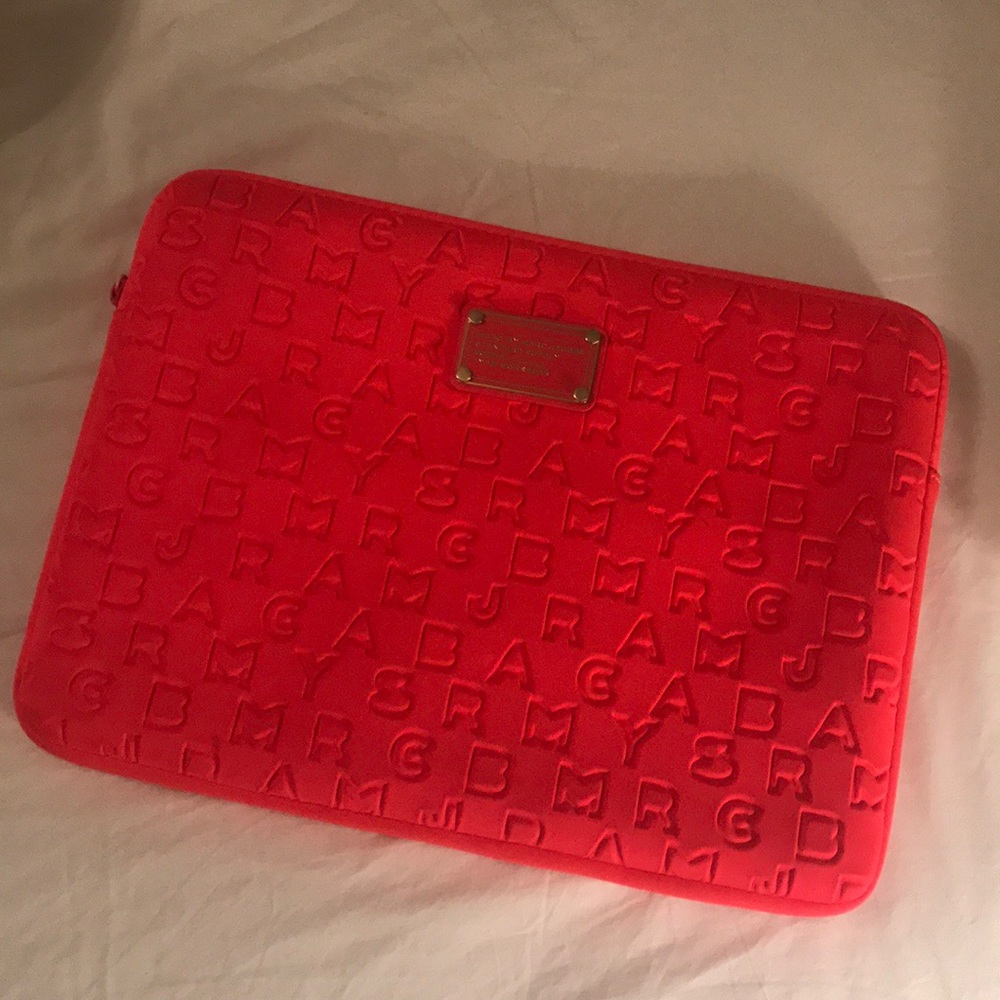 Marc Jacobs Logo Neoprene Laptop Case